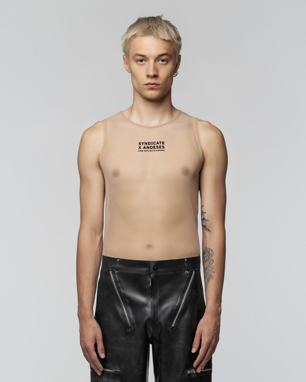 SNDCT X ANOESES NUDE LOGO TANK TOP