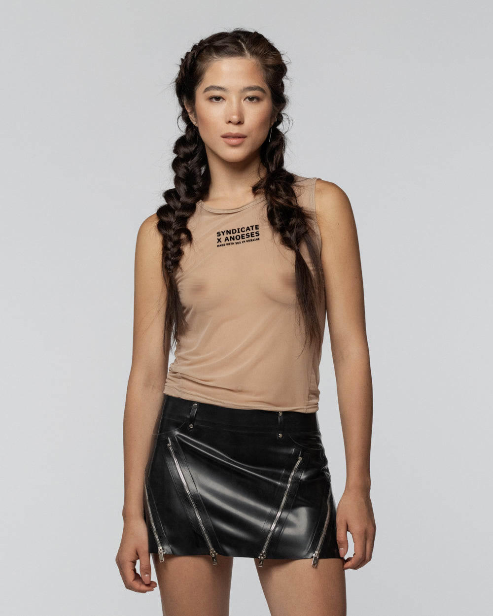 SNDCT X ANOESES Latex Skirt