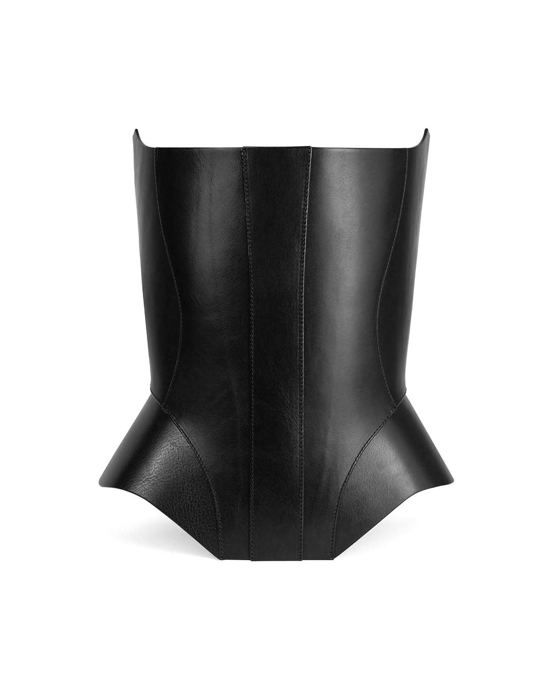 Women's Leather Corset Lace Up Black ANOESES Women's Leather Corset Lace Up Black ANOESES
