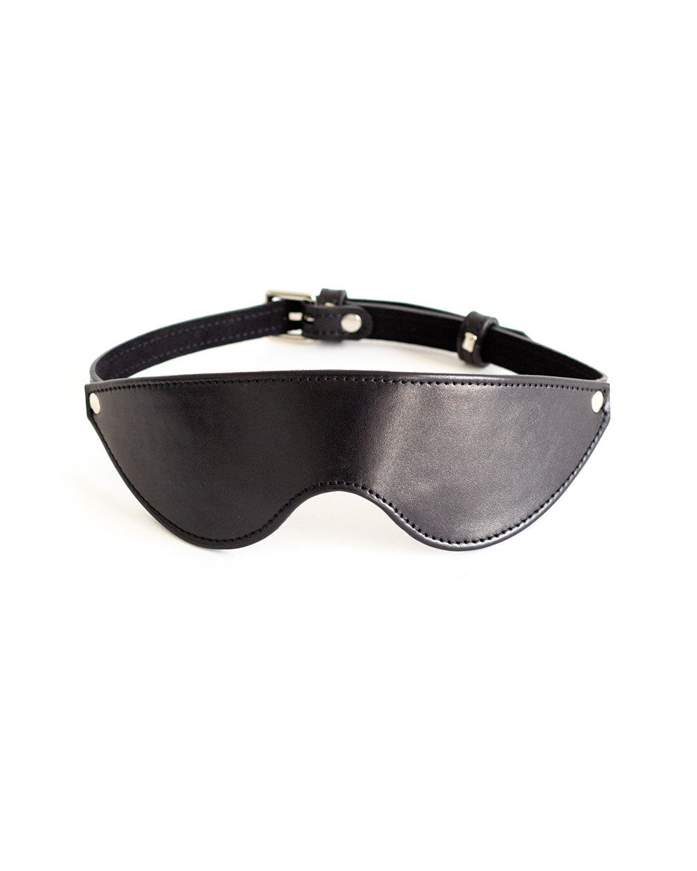 Soft Leather Blindfold Mask Black