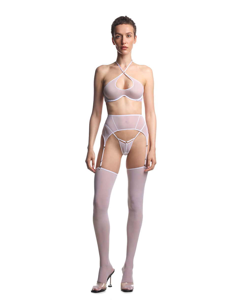 Anoeses Suspender Belt Bianca White Anoeses Suspender Belt Bianca White