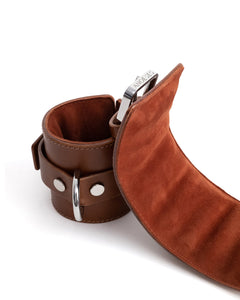 Hand & Ankle cuffs "Tove" Brown RS