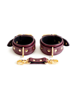 Hand & Ankle cuffs "Aura" Burgundy RS