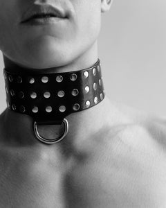 mens leather collar
