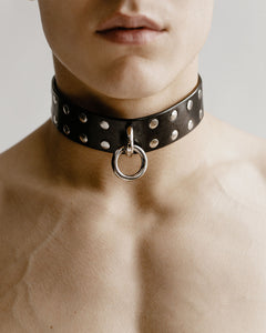 leather collar for man