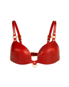 Exotic Red Leather Bilizna Set Back With Chain And Push Up Bra Perfect For  Sensual Intimate Moments From Siliconevibrators, $15.64