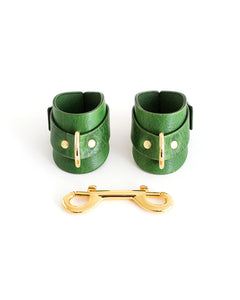 Hand & Ankle cuffs "URANIA" Green