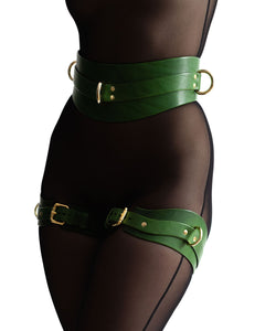 Thigh cuffs "URANIA" Green