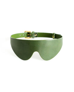 anoeses green blindfold leather mask