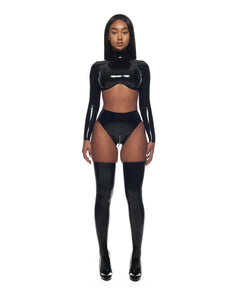 Sexy latex bodysuits, bras, tops, leggings, and sets - Anoeses