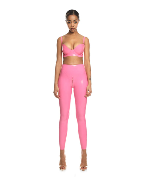 Latex lingerie Set Latex Bra Latex Pink – ANOESES
